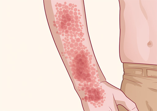 illustration of skin rash