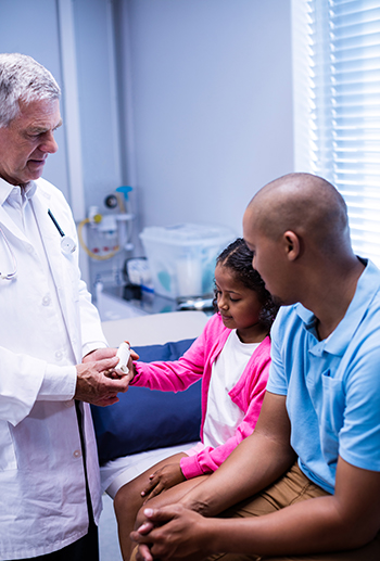 experiencia de médico y paciente infantil