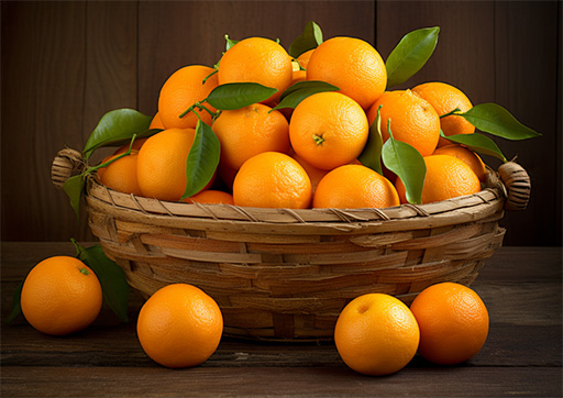 basket of oranges