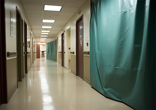 couloir de l'hôpital