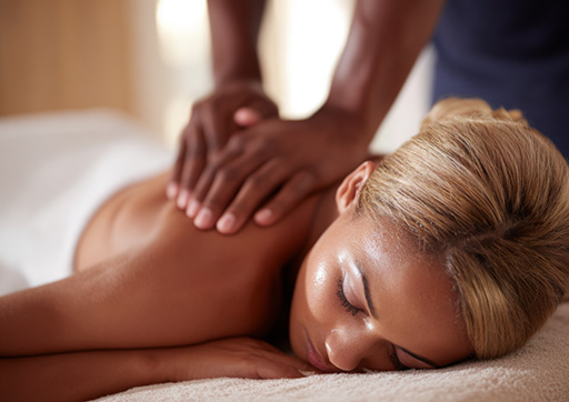 person receiving a relaxing massage