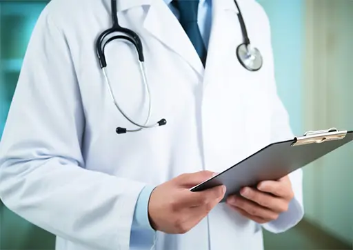 doctor holding a clipboard