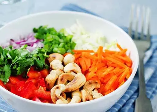resolve common nutritional deficiencies with a bowl of carrots and cashews