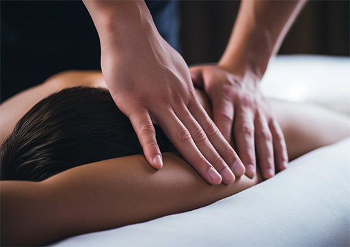 person receiving massage therapy