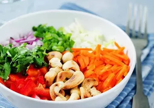 resolve common nutritional deficiencies with a bowl of carrots and cashews