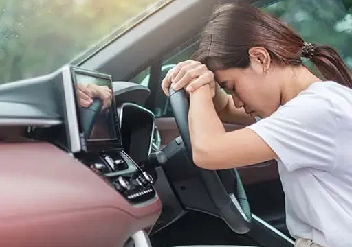 young asian lady experiencing adrenal fatigue